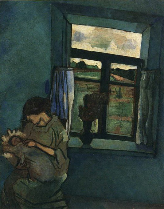 Marc Chagall. Bella and Ida by the Window. 1916