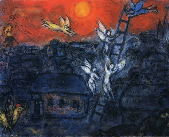 Marc Chagall. Jacob's Ladder. 1973