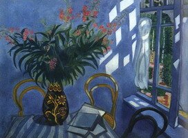 Marc Chagall, Interior with flowers, 1918