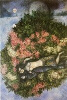 Marc Chagall. Lovers in the Lilacs, 1930