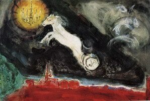 Marc Chagall. Scene design for the Finale of the Ballet 