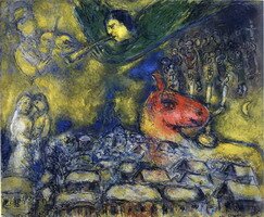 Marc Chagall. Angel over Vitebsk, 1977