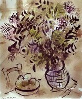 Marc Chagall. Still Life with Vase of Flowers, 1918