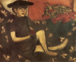 Marc Chagall. Young Girl on a Sofa (Mariaska), 1907