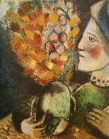 Marc Chagall. Woman with a Bouquet, 1910